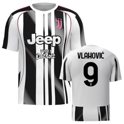Новая Футболка Ювентус Влахович 9 (Juventus Vlahovic 9) 2025-2026 игровая/повседневная 16259010 цвет: белый