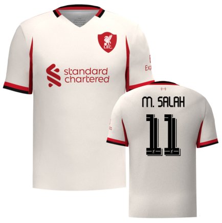 Новая Футболка Ливерпуль М. Салах 11 (Liverpool M. Salah 11) 2025-2026 игровая/повседневная 16259610 цвет: белый