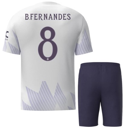Новая Футбольная форма Манчестер Юнайтед Фернандес 8 (Manchester United Fernandes 8) 2025-2026 игровая/повседневная 16260210 цвет: белый
