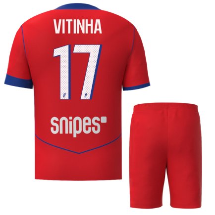 Новая Футбольная форма ПСЖ Витинья 17 (PSG Vitinha 17) 2025-2026 игровая/повседневная 16261402 цвет: красный