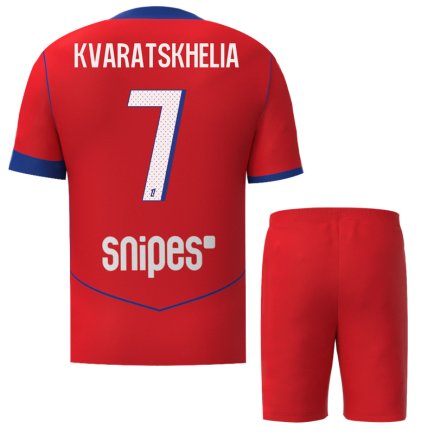 Новая Футбольная форма ПСЖ Кварацхелия 7 (PSG Kvaratskhelia 7) 2025-2026 игровая/повседневная 16262002 цвет: красный