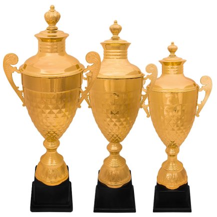 Комплект кубків Висота: 72 см, 67 см, 57 см Комплект кубків Висота: 72 см, 67 см, 57 см