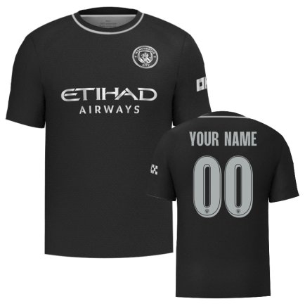 Новая Футболка Manchester City (Манчестер Сити, Ман Сити) 2025-2026 игровая/повседневная 16265501 цвет: черный
