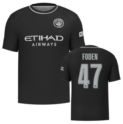 Новая Футболка Манчестер Сити Фоден 47 (Manchester City Foden 47) 2025-2026 игровая/повседневная 16265701 цвет: черный