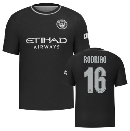 Новая Футболка Манчестер Сити Родриго 16 (Manchester City Rodrigo 16) 2025-2026 игровая/повседневная 16266101 цвет: черный