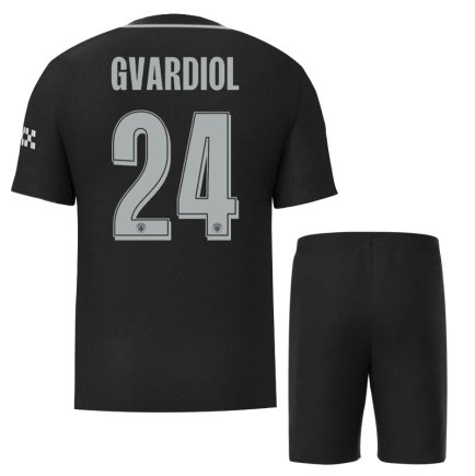 Новая Футбольная форма Манчестер Сити Гвардиол 24 (Manchester City Gvardiol 24) 2025-2026 игровая/повседневная 16266201 цвет: черный