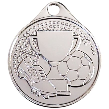 Медаль 32 мм Футбол срібло