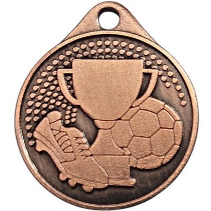Медаль 32 мм Футбол бронза