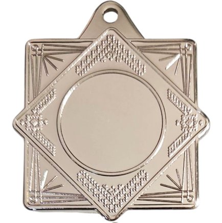 Медаль 50 мм Ромб серебро Медаль 50 мм Ромб серебро