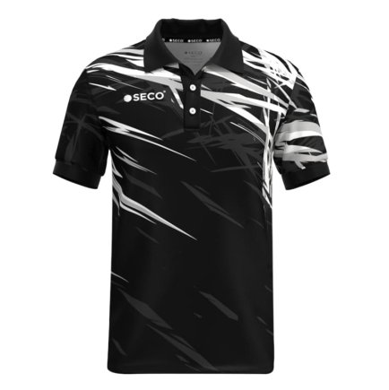 Футболка Поло SECO Meteor 25240401 колір: чорний/білий