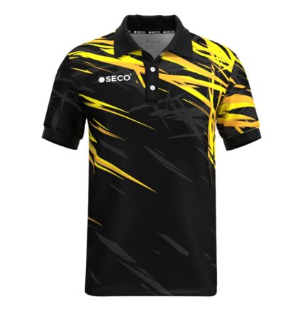 Футболка Поло SECO Meteor 25240801 цвет: черный/желтый