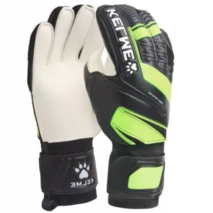 Воротарські рукавиці Kelme ARQUERO 8101ST5003.9010 колір: чорний/салатовий