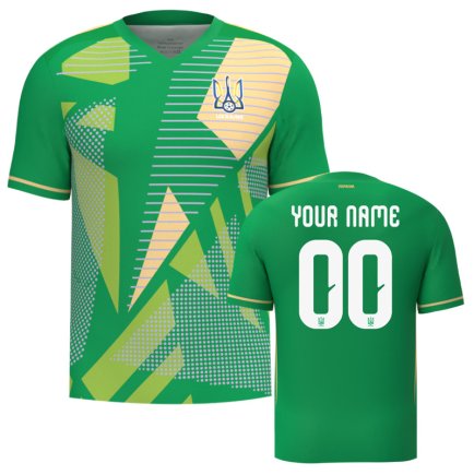 Новая Вратарская футболка Украина (Ukraine) 2025-2026 игровая/повседневная 16269907 цвет: зеленый Новая Вратарская футболка Украина (Ukraine) 2025-2026 игровая/повседневная 16269907 цвет: зеленый