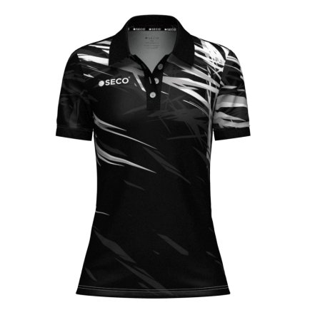 Футболка Поло SECO Meteor 25241013 женская цвет: черный/серый Футболка Поло SECO Meteor 25241013 женская цвет: черный/серый