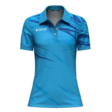 Футболка Поло SECO Meteor 25241111 женская цвет: голубой Футболка Поло SECO Meteor 25241111 женская цвет: голубой