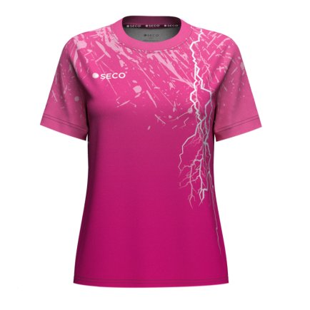 Футболка игровая SECO Lightning 25227509 женская цвет: розовый Футболка игровая SECO Lightning 25227509 женская цвет: розовый