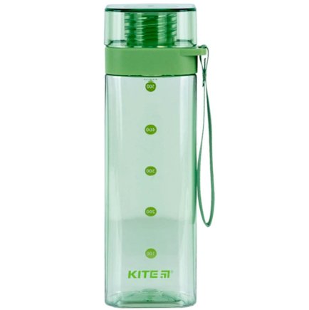 Бутылка для воды Kite квадратная 550 мл K24-1209-2 цвет: зеленый