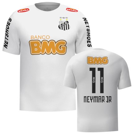 Новая Футболка Сантос Неймар 11 (Santos Neymar 11) 2025-2026 игровая/повседневная 16271210 цвет: белый