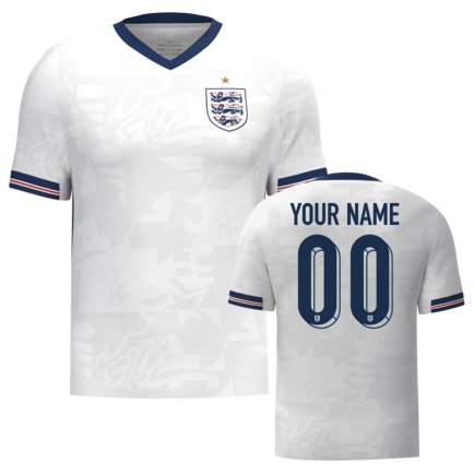 Новая Футболка сборная Англии Чемпионат Мира (World Cup 2026) игровая/повседневная 16272810 цвет: белый