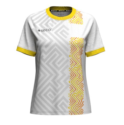 Футболка игровая SECO Sefa White 25228203 женская цвет: желтый