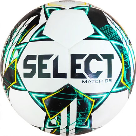 М'яч футбольний Select Match DB v23 (338) Розмір 4 колір: білий/зелений