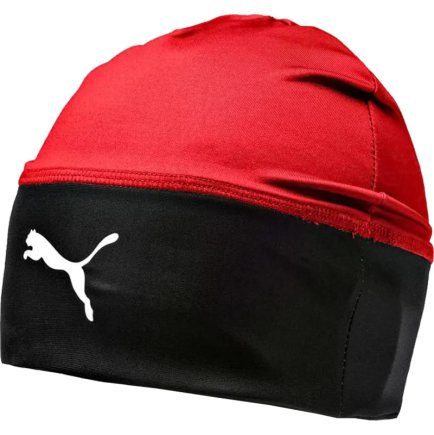 Шапка Puma LIGA Beanie 022355-01 цвет: черный/красный