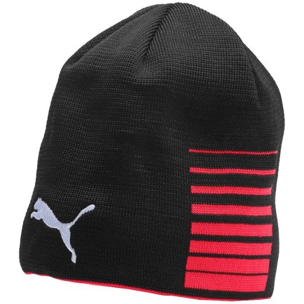 Шапка Puma LIGA Reversible Beanie 022357-01 цвет: черный/красный