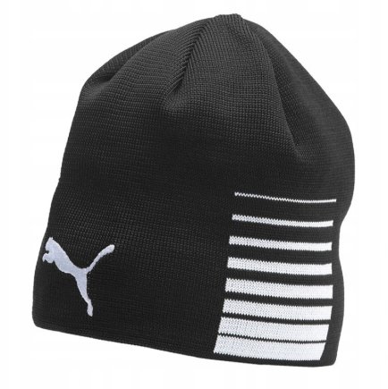 Шапка Puma LIGA Reversible Beanie 022357-03 цвет: черный/белый