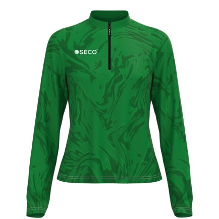 Кофта спортивная SECO Laura 26314907 женская цвет: зеленый (короткая молния)