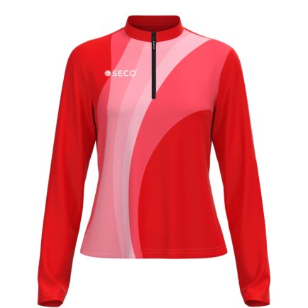 Кофта спортивная SECO Davina 26315002 женская цвет: красный (короткая молния) Кофта спортивная SECO Davina 26315002 женская цвет: красный (короткая молния)