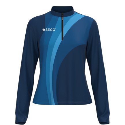 Кофта спортивная SECO Davina 26315012 женская цвет: темно-синий (короткая молния)
