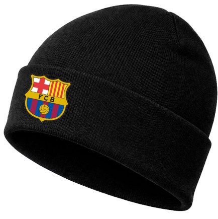 Шапка трикотажна з відворотом Барселона (Barcelona) чорна 3000101