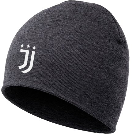 Шапка трикотажная Ювентус (Juventus) серая 3001213
