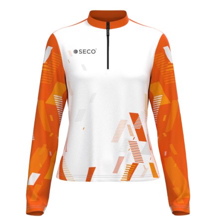 Кофта спортивная SECO Forza 26315205 женская цвет: оранжевый (короткая молния)