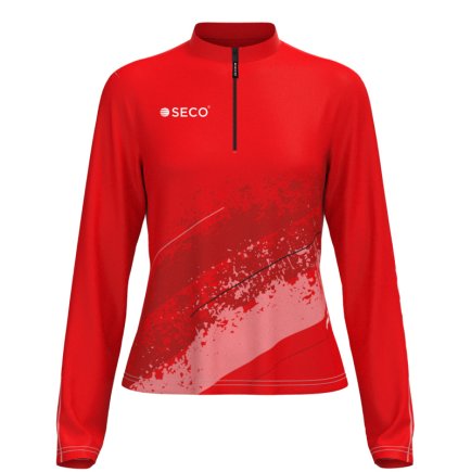 Кофта спортивная SECO Astrada 26315302 женская цвет: красный (короткая молния)