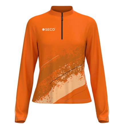 Кофта спортивна SECO Astrada 26315305 жіноча колір: помаранчевий (коротка блискавка)