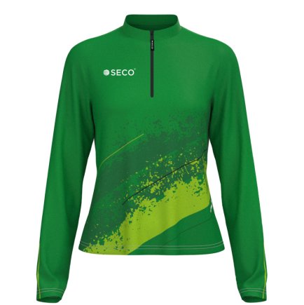 Кофта спортивная SECO Astrada 26315307 женская цвет: зеленый (короткая молния)
