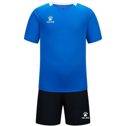 Комплект футбольной формы Kelme LUGO детский 8451ZB3245.9481 цвет: синий/черный