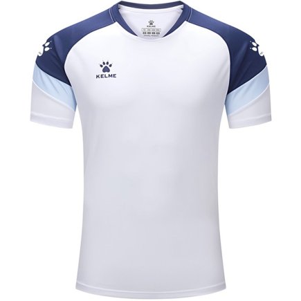 Футболка игровая Kelme BRAVO 7351TX1092.9112 цвет: белый/темно-синий