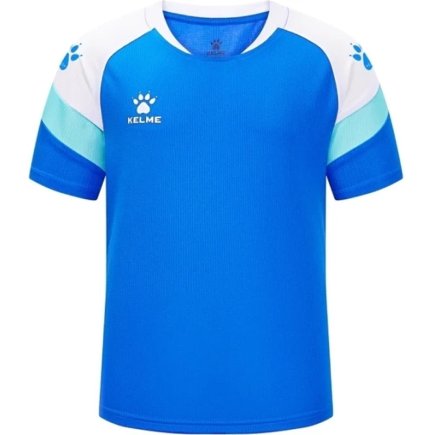 Футболка ігрова Kelme BRAVO 7351TX3093.9409 дитяча колір: синій/білий