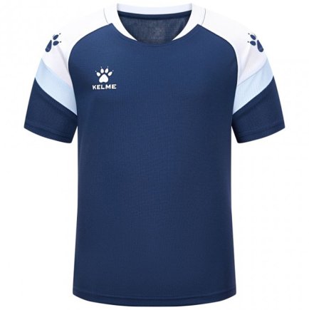 Футболка игровая Kelme BRAVO 7351TX3093.9424 детская цвет: темно-синий/белый