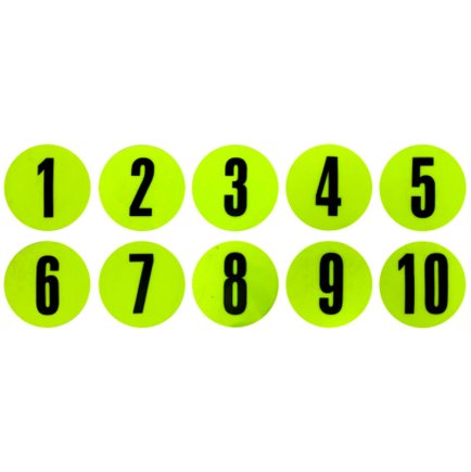 Набор плоских фишек с цифрами Meta набор 10 шт. 2002005004