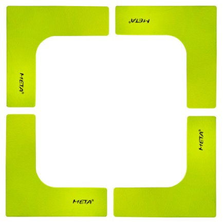 Набор плоских угловых фишек-маркеров Meta набор 4 шт. 4004000100