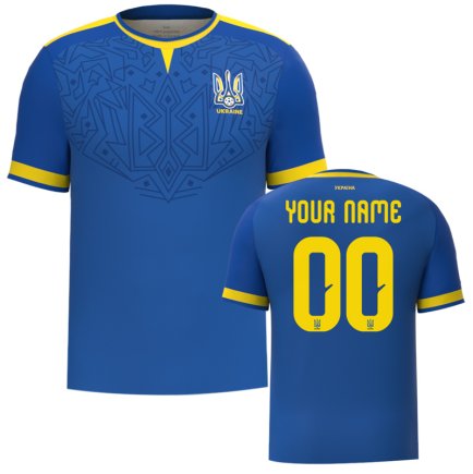 Новая Футболка Украина с гербом 2026 игровая/повседневная 16274604 цвет: синий Новая Футболка Украина с гербом 2026 игровая/повседневная 16274604 цвет: синий