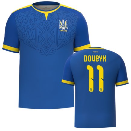 Новая Футболка Украина Довбик 11 (Ukraine Dovbyk 11) 2026 игровая/повседневная 16275604 цвет: синий Новая Футболка Украина Довбик 11 (Ukraine Dovbyk 11) 2026 игровая/повседневная 16275604 цвет: синий