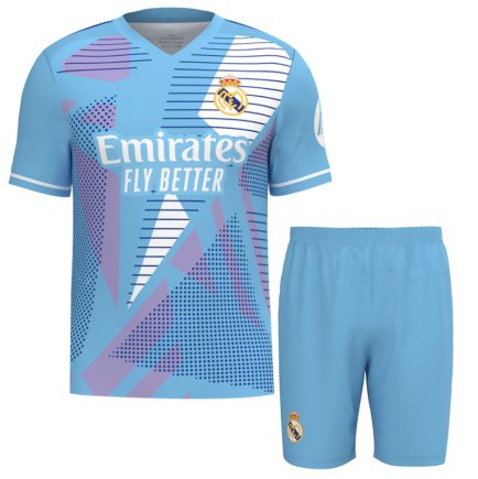 Новая Вратарская футбольная форма Real Madrid (Реал Мадрид) 2024-2025 игровая/повседневная 15228011-1 цвет: голубой