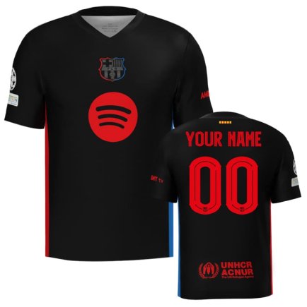 Нова Футболка Barcelona (Barca, Барса) 2024-2025 ігрова/повсякденна 15229901-1 колiр: чорний