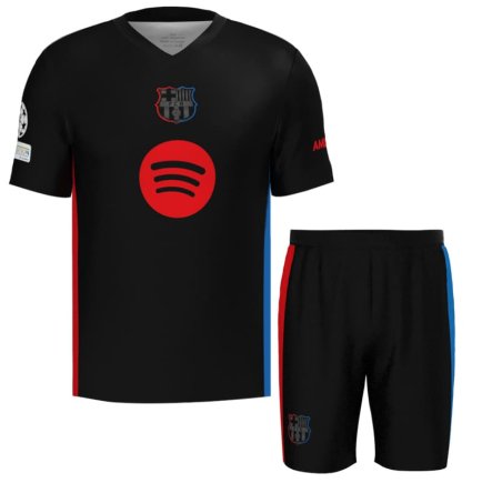 Нова Футбольна форма Barcelona (Barca, Барса) 2024-2025 ігрова/повсякденна 15220101-1 колiр: чорний