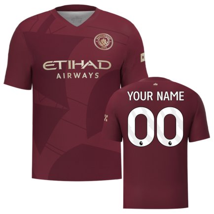 Футболка Manchester City (Манчестер Сіті, Ман Сіті) 2024-2025 ігрова/повсякденна 15228516-1 колiр: бордовий