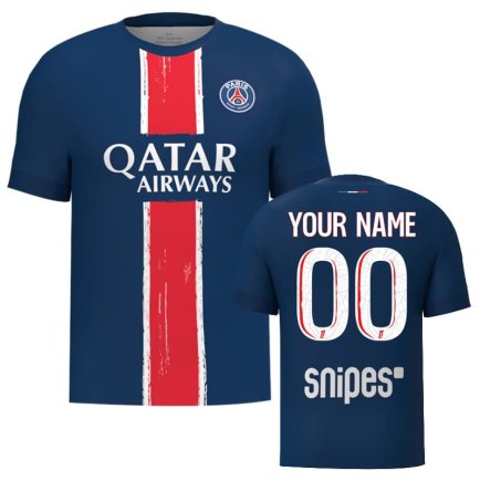 Футболка PSG (ПСЖ) 2024-2025 ігрова/повсякденна 15222812-1 колiр: темно-синій